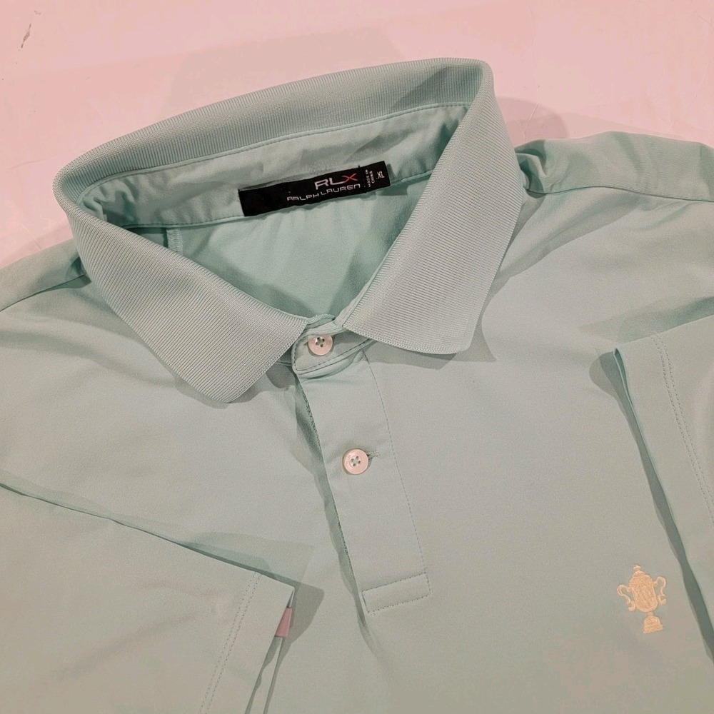 Honors Golf Course RLX Ralph Lauren Polo Shirt Mens XL Mint Green Short Sleeve